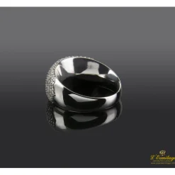 ANILLOS / SORTIJAS Sortija oro blanco y cuajado de diamantes