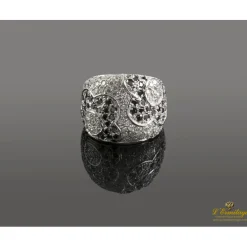 ANILLOS / SORTIJAS Sortija oro blanco diamantes y zafiros