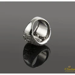 ANILLOS / SORTIJAS Sortija oro blanco diamantes y zafiros