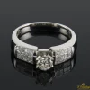 ANILLOS / SORTIJAS Sortija oro blanco y diamantes color i, pureza vs1 y peso 0,43 cts.