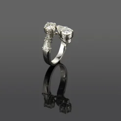 ANILLOS / SORTIJAS Sortija oro blanco y diamantes
