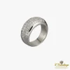 ANILLOS / SORTIJAS Sortija oro blanco con cuajado de diamantes talla princesa. Talla nº: 14