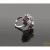 ANILLOS / SORTIJAS Sortija oro blanco brillantes y rubíes.