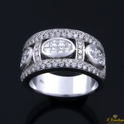 ANILLOS / SORTIJAS Sortija oro blanco y diamantes.
