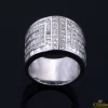 ANILLOS / SORTIJAS Sortija oro blanco y diamantes brazo ancho