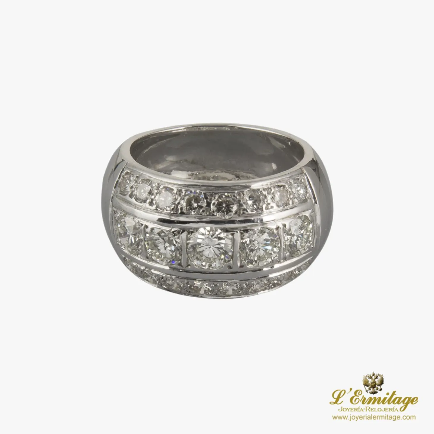 ANILLOS / SORTIJAS Sortija oro blanco y diamantes