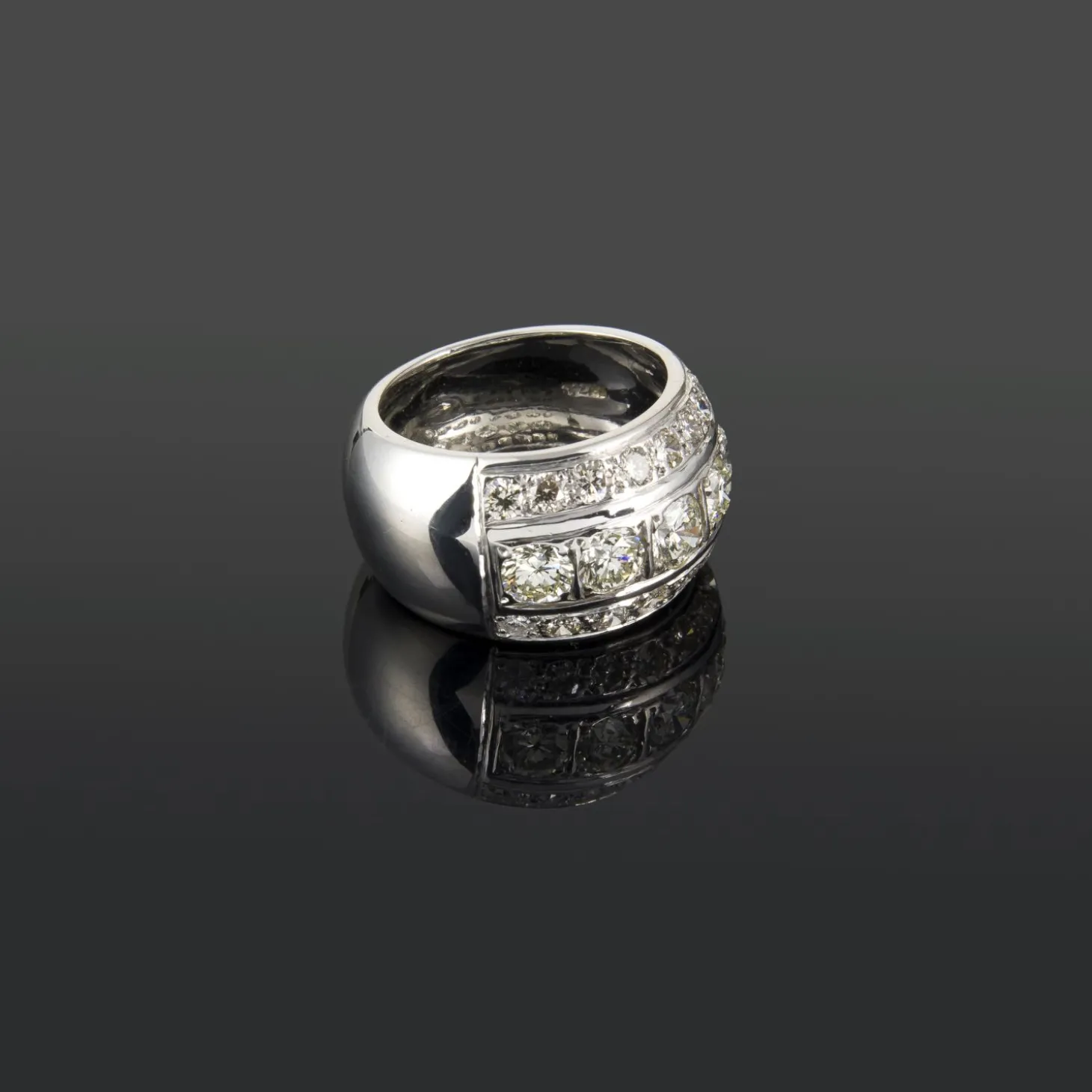 ANILLOS / SORTIJAS Sortija oro blanco y diamantes