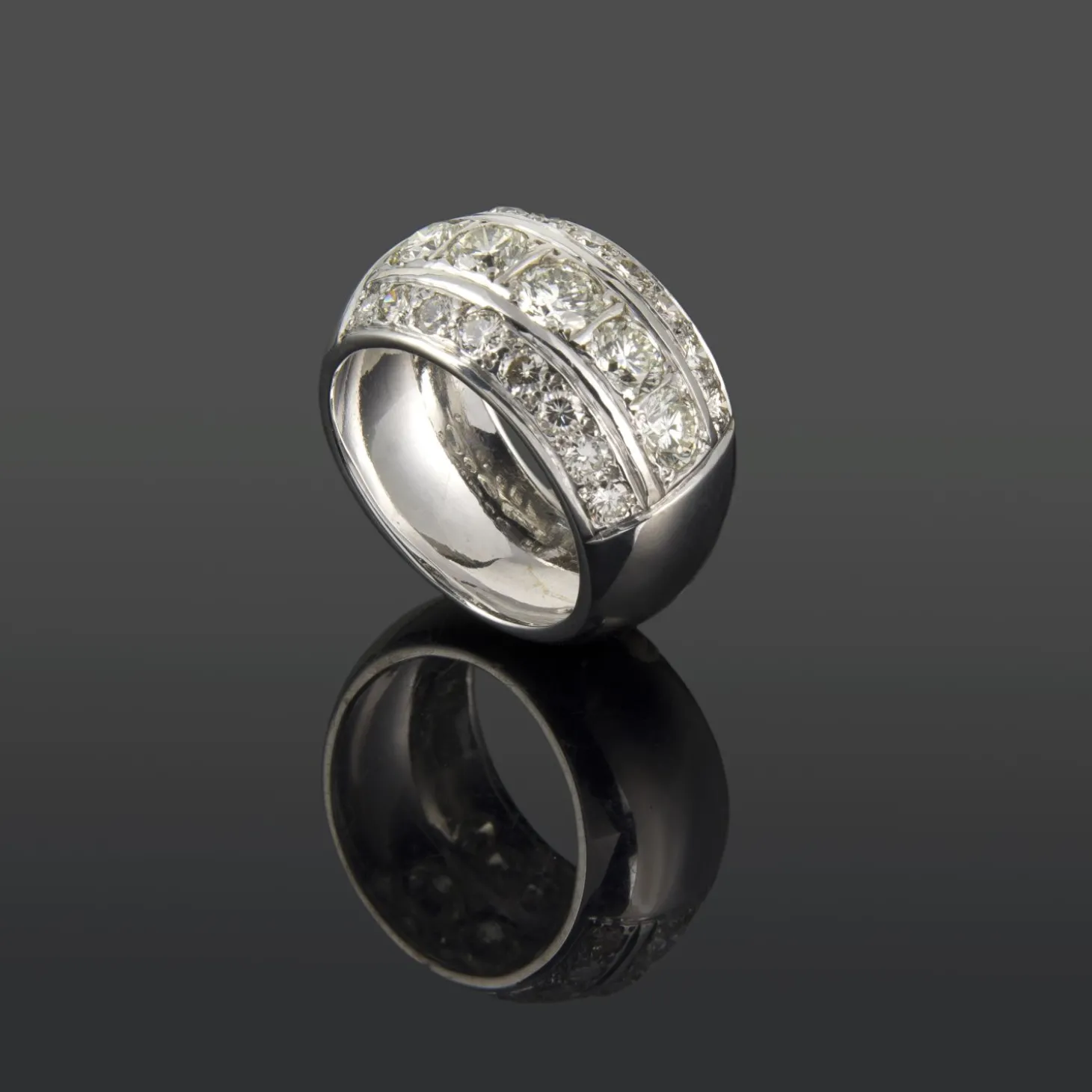 ANILLOS / SORTIJAS Sortija oro blanco y diamantes