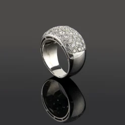 ANILLOS / SORTIJAS Sortija oro blanco con cuajado de diamantes