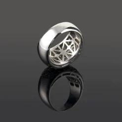 ANILLOS / SORTIJAS Sortija oro blanco con cuajado de diamantes