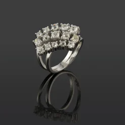ANILLOS / SORTIJAS Sortija oro blanco y diamantes.