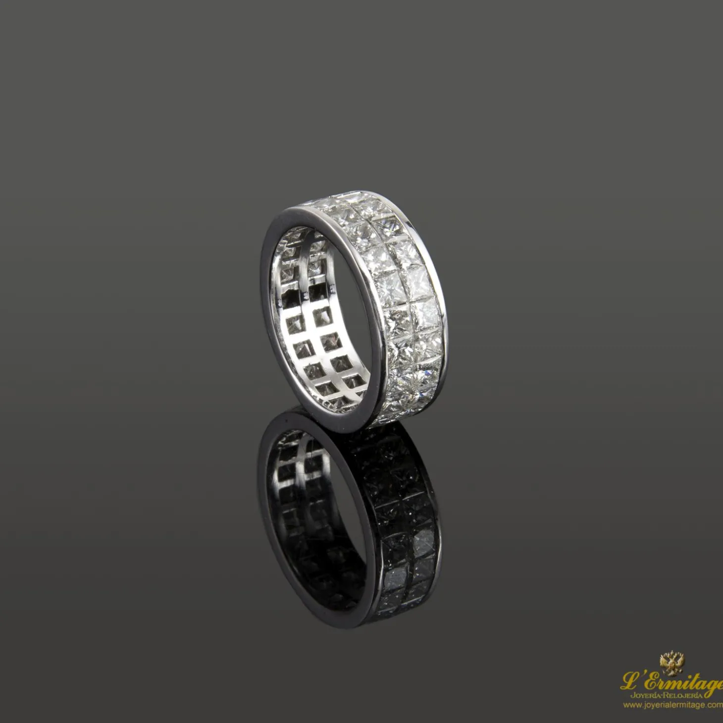 ANILLOS / SORTIJAS Sortija oro blanco y diamantes
