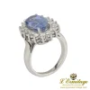 ANILLOS / SORTIJAS Sortija oro blanco zafiro y diamantes.