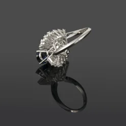 ANILLOS / SORTIJAS Sortija oro blanco zafiro y diamantes