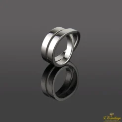 ANILLOS / SORTIJAS Sortija paris nouvelle vague oro blanco. Talla 53.