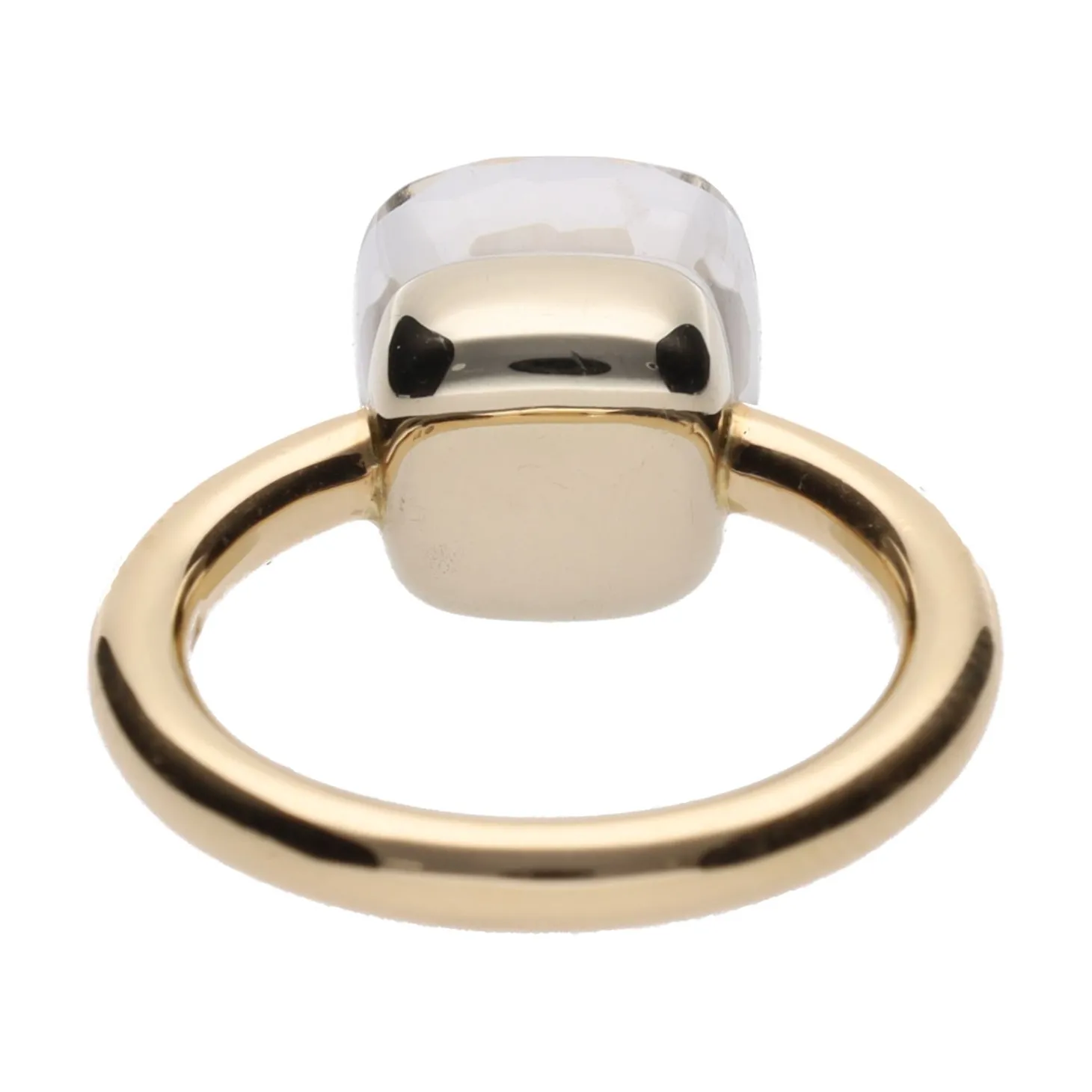 ANILLOS / SORTIJAS Sortija pomellato en oro amarillo con un cuarzo. Talla 13.