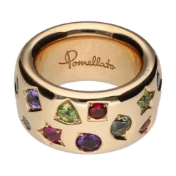 ANILLOS / SORTIJAS Sortija pomellato icónica multicolor en oro rosa. Talla 53.