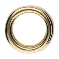 ANILLOS / SORTIJAS Sortija pomellato tubolare en oro amarillo y oro blanco con brillantes. Talla 13.