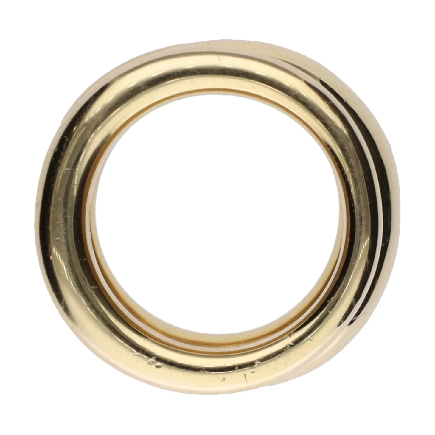 ANILLOS / SORTIJAS Sortija pomellato tubolare en oro amarillo y oro blanco con brillantes. Talla 13.