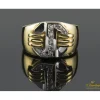 ANILLOS / SORTIJAS Sortija realizada en oro amarillo y oro blanco con motivo de brillantes