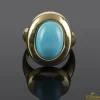 ANILLOS / SORTIJAS Sortija realizada en oro amarillo con una turqueza natural