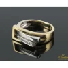 ANILLOS / SORTIJAS Sortija realizada en oro amarillo y oro blanco con brillantes.