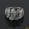 ANILLOS / SORTIJAS Sortija realizada en oro blanco con motivos de brillantes.