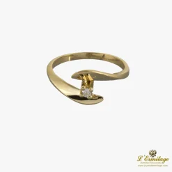 ANILLOS / SORTIJAS Sortija solitario oro amarillo.