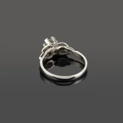 ANILLOS / SORTIJAS Sortija solitario oro blanco.