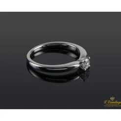 ANILLOS / SORTIJAS Sortija solitario oro blanco color g, pureza si1 y peso 0,20 cts.