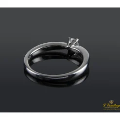 ANILLOS / SORTIJAS Sortija solitario oro blanco color g, pureza si1 y peso 0,20 cts.