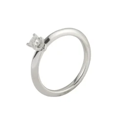 ANILLOS / SORTIJAS Sortija solitario platino peso 0,21 cts.