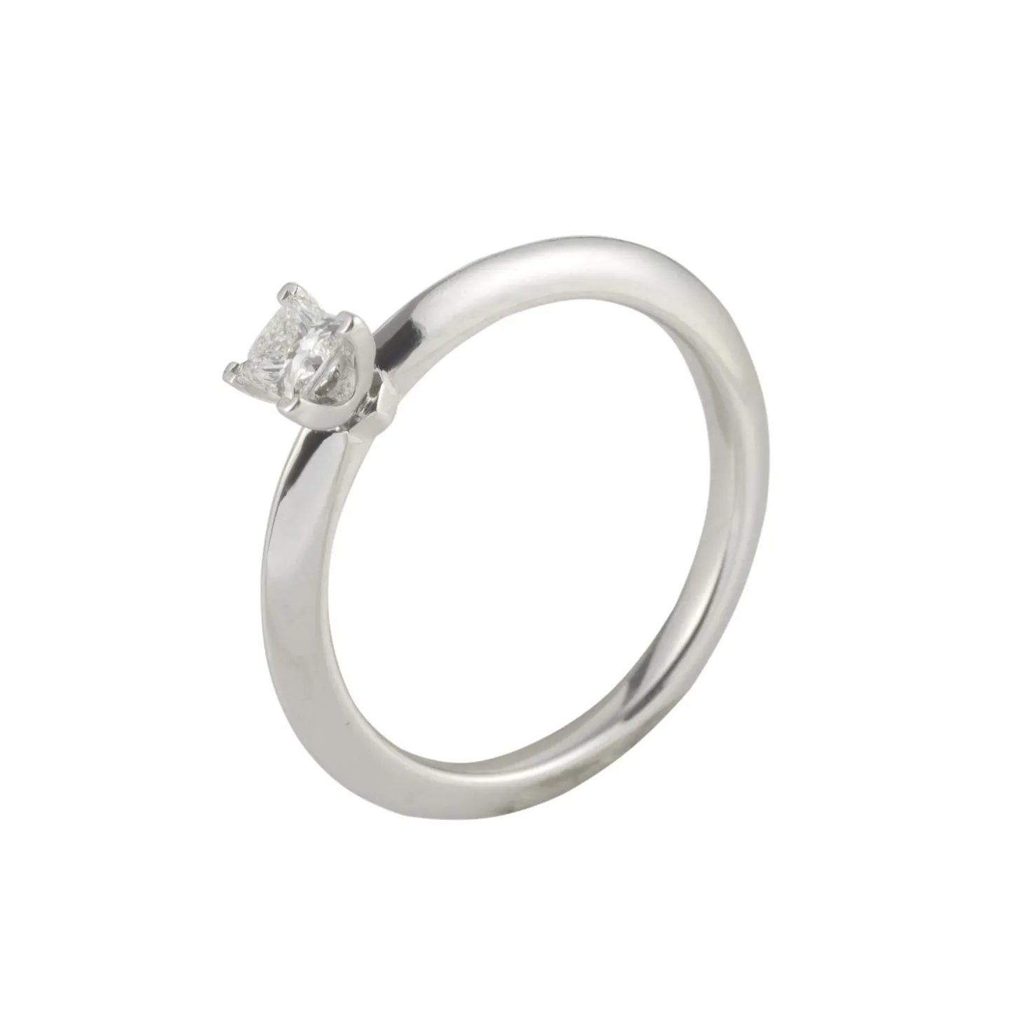 ANILLOS / SORTIJAS Sortija solitario platino peso 0,21 cts.