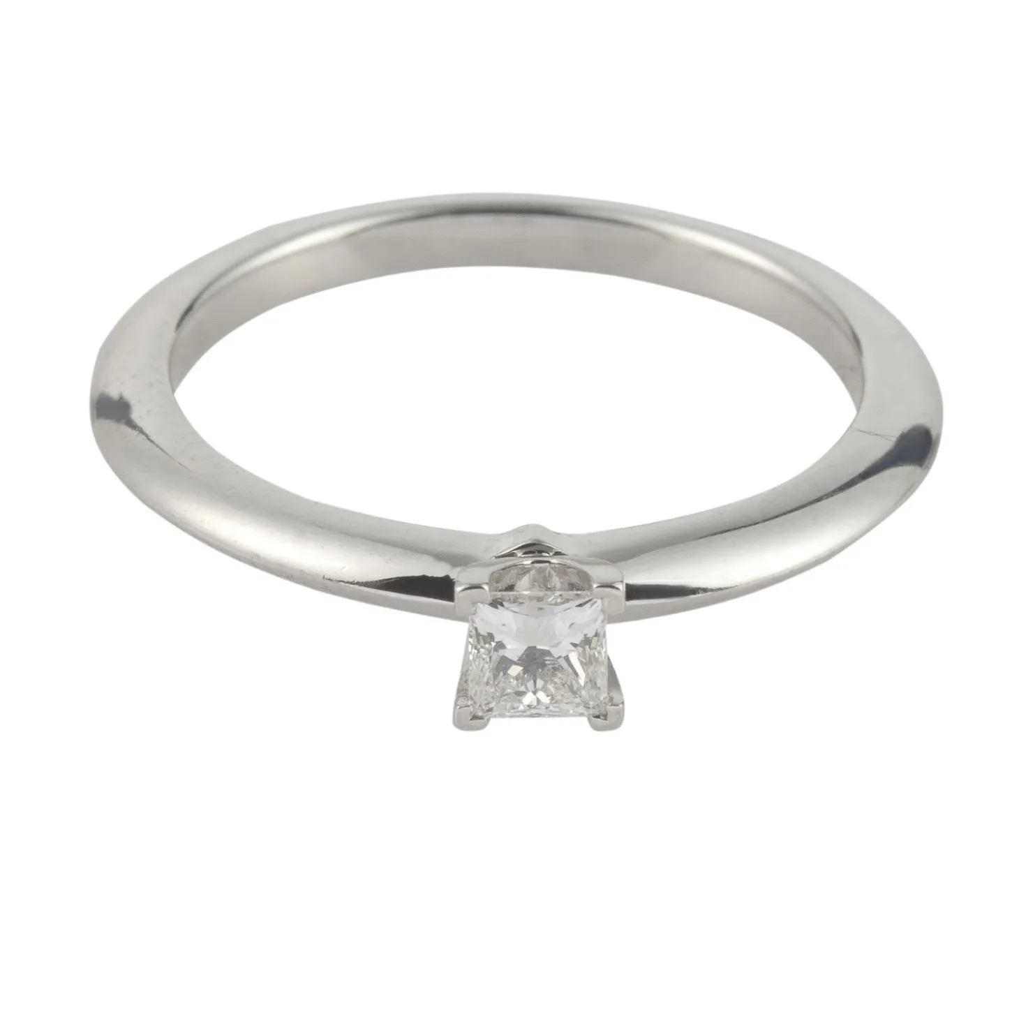 ANILLOS / SORTIJAS Sortija solitario platino peso 0,21 cts.