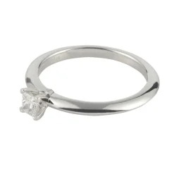 ANILLOS / SORTIJAS Sortija solitario platino peso 0,21 cts.