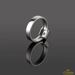 ANILLOS / SORTIJAS Sortija solitario oro blanco.