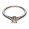 ANILLOS / SORTIJAS Sortija solitario en oro blanco con un brillante. Talla 12.