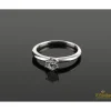 ANILLOS / SORTIJAS Sortija solitario oro blanco y diamante color g, pureza vs1 y peso 0,40 cts.