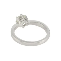ANILLOS / SORTIJAS Sortija solitario oro blanco color k, pureza vvs2 y peso 0,65 cts.