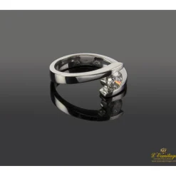 ANILLOS / SORTIJAS Sortija solitario oro blanco color i, pureza vs1 y peso 0,51 cts.