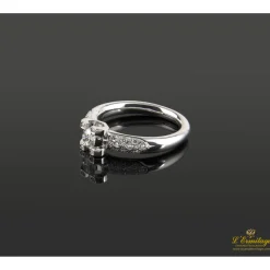 ANILLOS / SORTIJAS Sortija solitario oro blanco y diamantes color g, pureza vs2 y peso 0,30 cts.