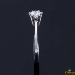 ANILLOS / SORTIJAS Sortija solitario oro blanco color g, pureza si1 y peso 0,50 cts.