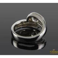 ANILLOS / SORTIJAS Sortija solitario oro blanco color h, pureza si2 y peso 0,64 cts.