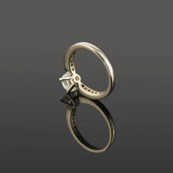 ANILLOS / SORTIJAS Sortija solitario oro blanco color f, pureza vs1 y peso 1,05 cts.