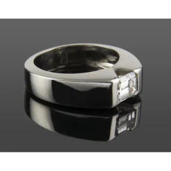 ANILLOS / SORTIJAS Sortija solitario oro blanco color h, pureza vs1 y peso 1,11 cts.