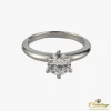 ANILLOS / SORTIJAS Sortija solitario oro blanco color d, pureza vvs1 y peso 1,01 cts.