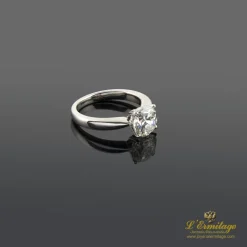 ANILLOS / SORTIJAS Sortija solitario oro blanco color h. Pureza vs1 y peso 2,03 cts.