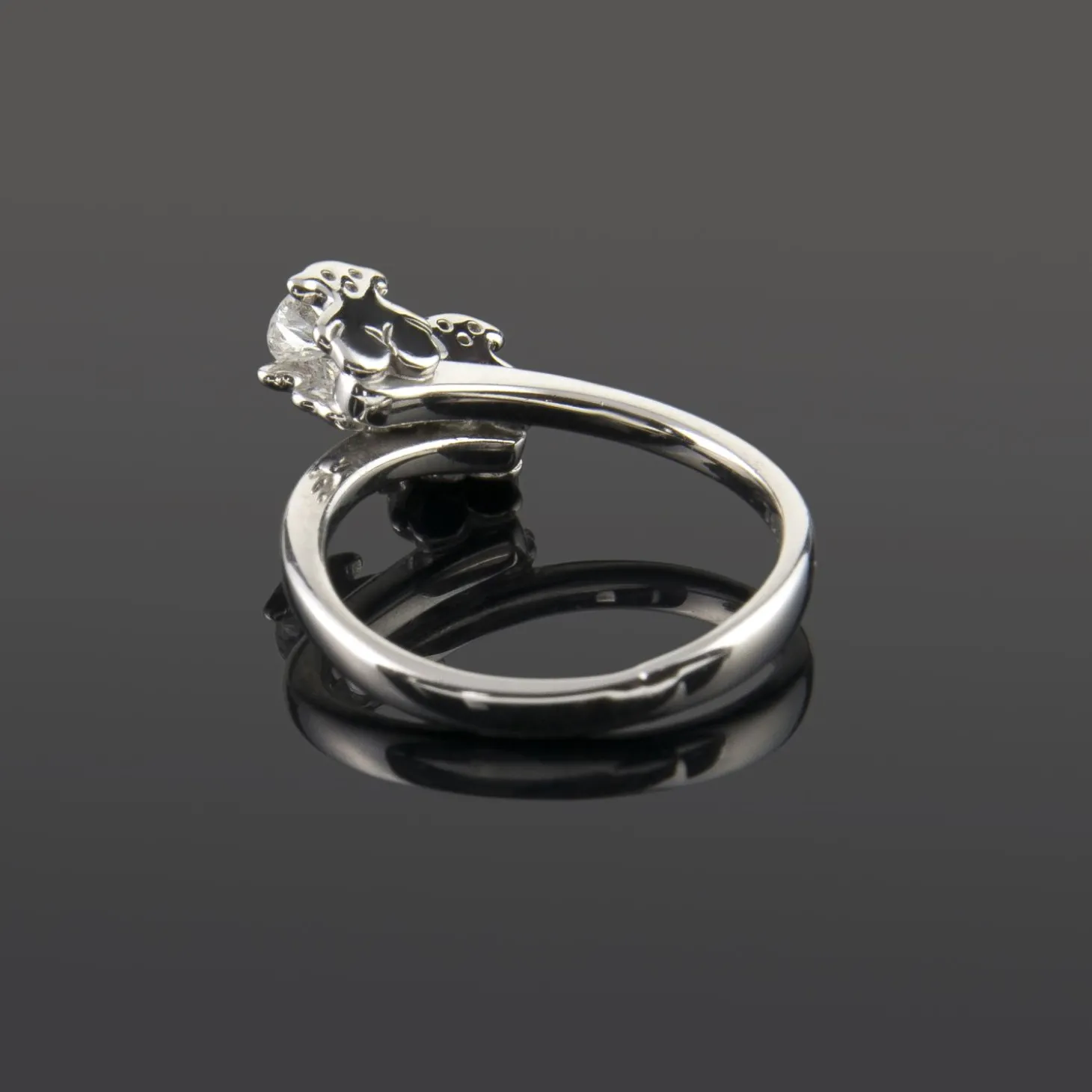 ANILLOS / SORTIJAS Sortija tous tu y yo oro blanco y diamantes.