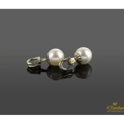 BOTONADURAS Botonadura antigua oro blanco y perlas.