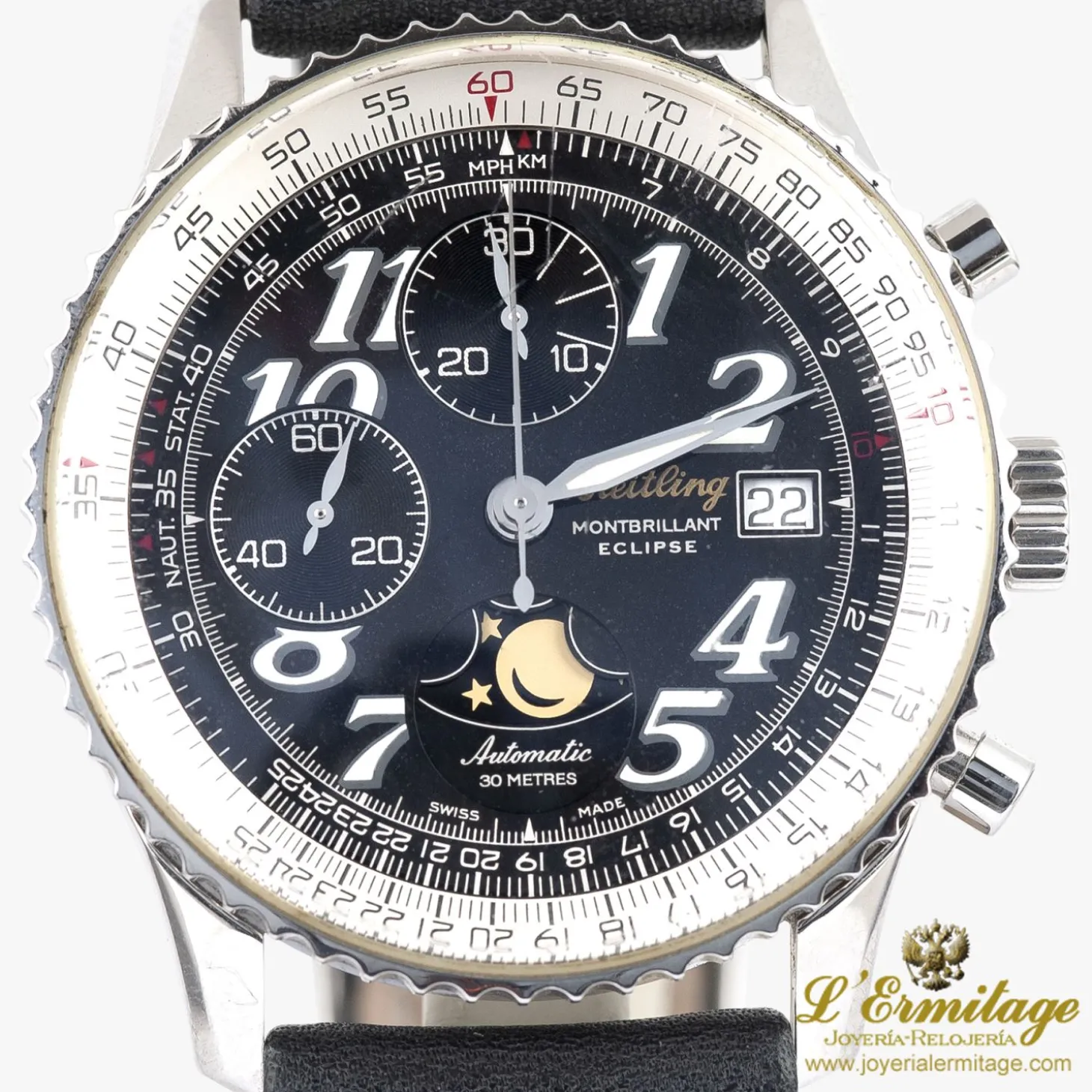 BREITLING Montbrillant eclipse acero 41mm.